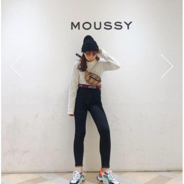 moussy HW Rebirth L／BLACK SKINNY