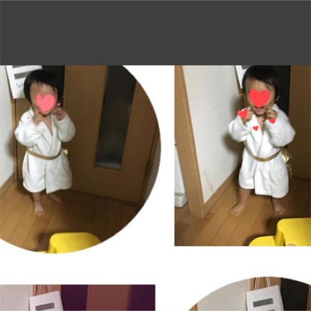 ベビー♡バスローブ キッズ/ベビー/マタニティのベビー服(~85cm)(バスローブ)の商品写真