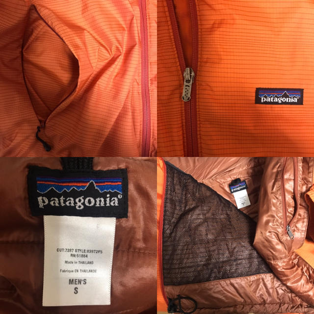 patagonia(パタゴニア)のPatagonia(パタゴニア)フード付きポリエステル綿入れナイロンジャケット メンズのジャケット/アウター(ダウンジャケット)の商品写真