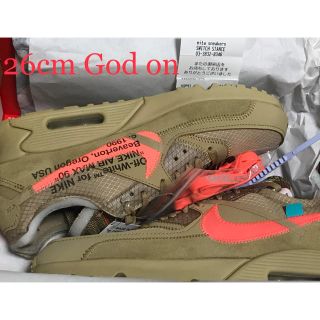 ナイキ(NIKE)のオフホワイト × ナイキ off-white × nike エアマックス90 (スニーカー)