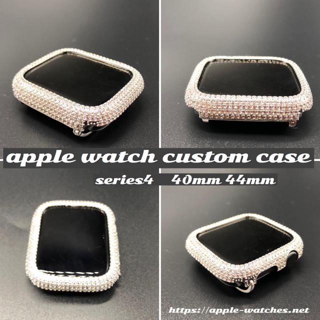 Apple Watch(アップルウォッチ)のローズレッドxカスタムカバーセット■アップルウォッチ レディースのファッション小物(腕時計)の商品写真