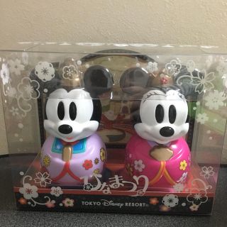 ディズニー(Disney)のミッキー&ミニー♡ひな人形♡置物(置物)