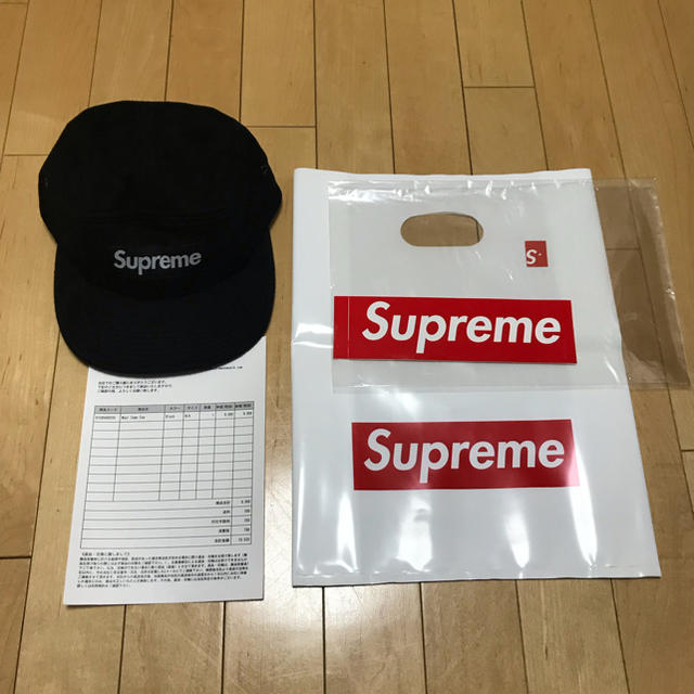 Supreme(シュプリーム)の新品 supreme 2017 AW ウール キャンプ キャップ ブラック メンズの帽子(キャップ)の商品写真