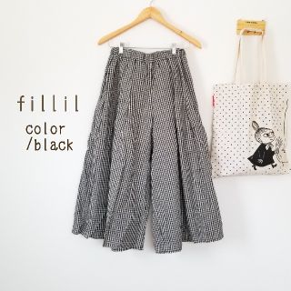 メルロー(merlot)の最新作＊fillil ギンガムチェック柄のパンツ (カジュアルパンツ)