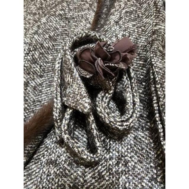Max Mara - MAX MARAマックスマーラ・ツイード・ミンクファー付 Max Mara - MAX MARAマックスマーラ・ツイード・ミンクファー付