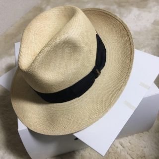 ボルサリーノ(Borsalino)のBorsalino ストローハット(中折れ帽)(ハット)