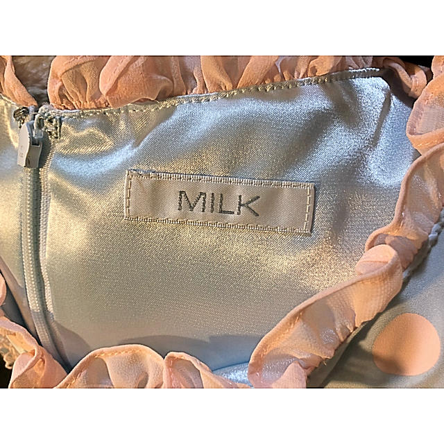 MILK(ミルク)のMILK パウダードレス(ドット柄)ワンピース レディースのワンピース(ひざ丈ワンピース)の商品写真