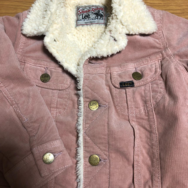 Lee(リー)のLee kids 110センチ  ボアブルゾン キッズ/ベビー/マタニティのキッズ服女の子用(90cm~)(ジャケット/上着)の商品写真