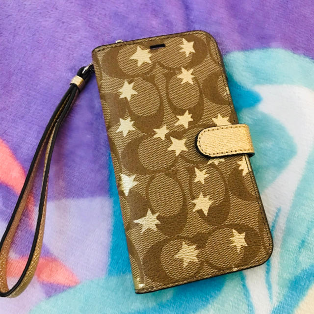 新品 COACH iPhoneケース 星 シグネチャー