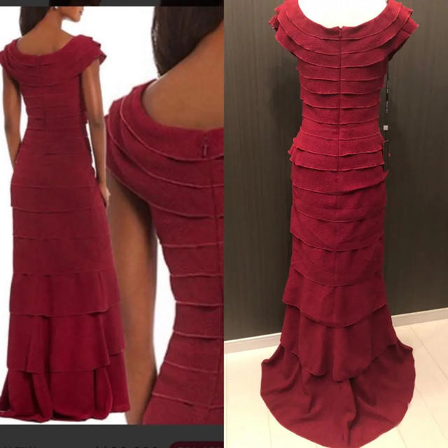 タダシショージ Tadashi Shoji ラッフル ロングドレス タダシショージ Tadashi Shoji ラッフル ロングドレス