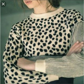 アメリヴィンテージ(Ameri VINTAGE)のアメリビンテージ MINI DALMATIAN MIX KNIT TOP(ニット/セーター)