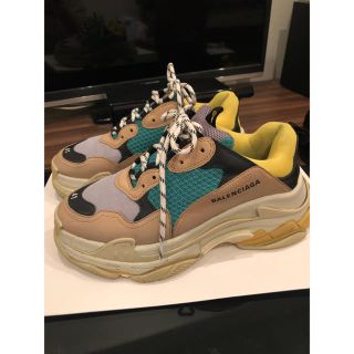 バレンシアガ(Balenciaga)のBALENCIAGA triple s  41 グリーン イエロー【専用】(スニーカー)