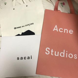 アクネ(ACNE)のacne sacai ギャルソン ショッパー(ショップ袋)