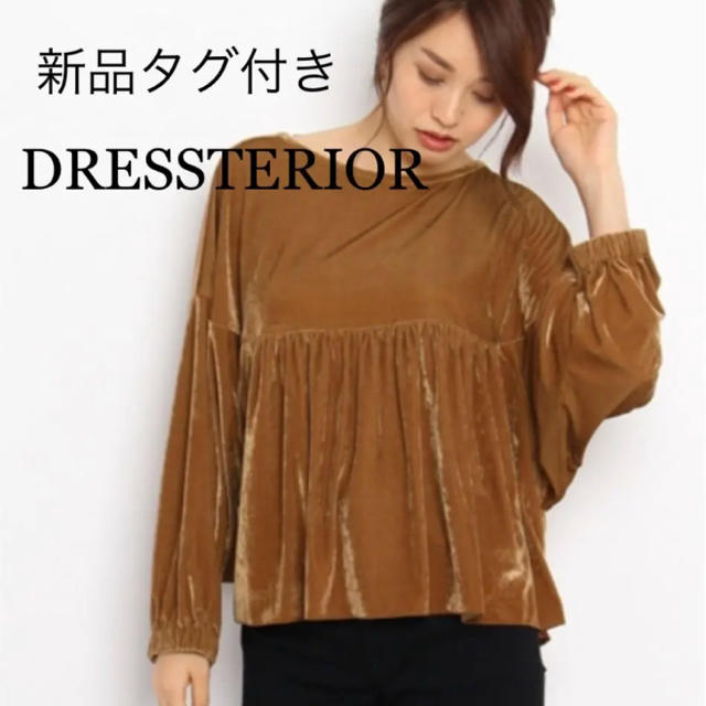 DRESSTERIOR(ドレステリア)の新品タグ付き  ベロアトップス レディースのトップス(カットソー(長袖/七分))の商品写真