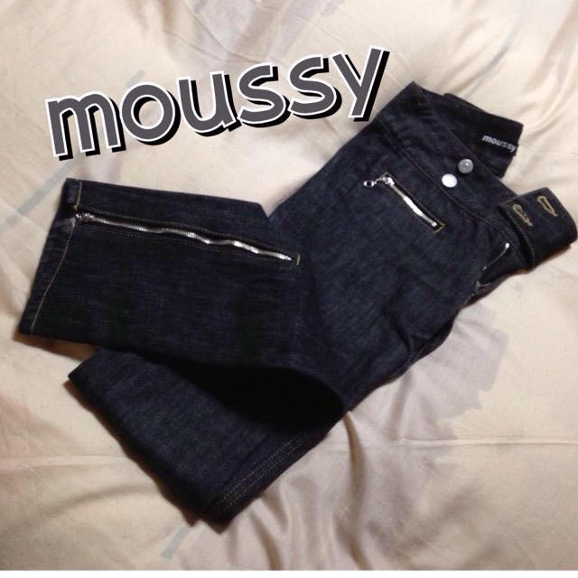 moussy(マウジー)のマウジー♡ブラックデニム レディースのパンツ(デニム/ジーンズ)の商品写真
