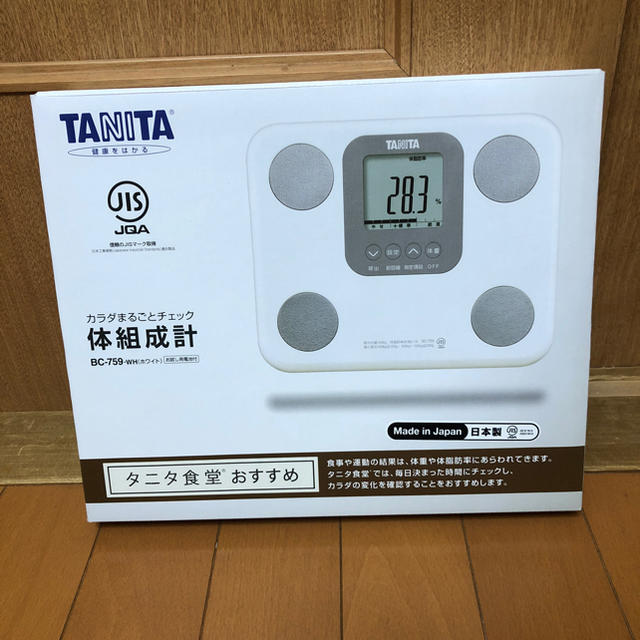 TANITA(タニタ)の   新品  TANITA タニタ 体組成計 BC-759-WH スマホ/家電/カメラの美容/健康(体重計/体脂肪計)の商品写真