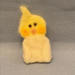 なんか困った顔のオカメインコ(コサージュ/ブローチ)