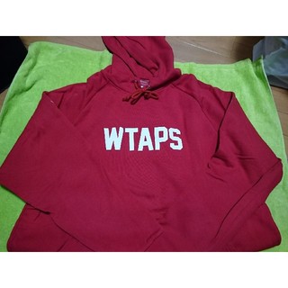 ダブルタップス(W)taps)のwtaps hoodie XL レッド パーカー(パーカー)