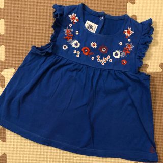 プチバトー(PETIT BATEAU)のプチバトー ノースリーブトップス 24m 86cm(シャツ/カットソー)