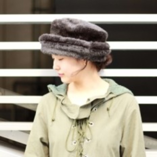 CA4LA(カシラ)のCA4LAフェイクファーハット黒カシラFUR HAT2 メンズの帽子(ハット)の商品写真