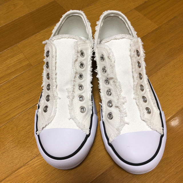 神戸レタス(コウベレタス)のフリンジキャンパススリッポンシューズ（レディース） レディースの靴/シューズ(スリッポン/モカシン)の商品写真