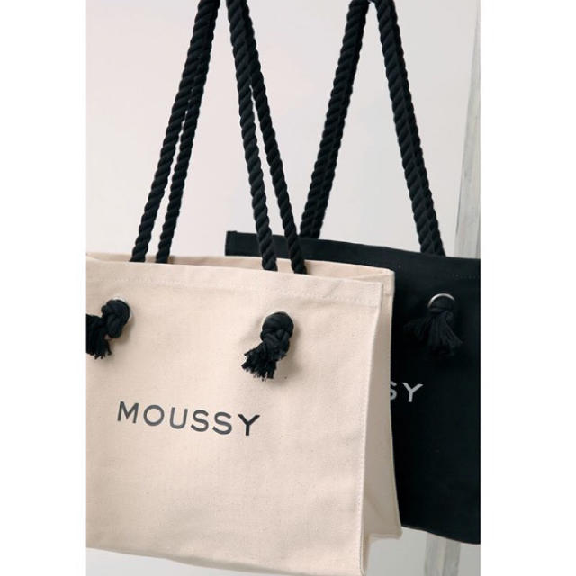 Moussy 人気完売黒 Moussyキャンバストートバッグ ショッパー型トートバック 新品の通販 By N K マウジーならラクマ