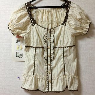 アクシーズファム(axes femme)のaxes コルセット風パフスリトップス(シャツ/ブラウス(半袖/袖なし))