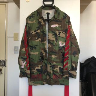 オフホワイト(OFF-WHITE)のJ様専用 確実正規品 オフホワイト ミリタリージャケット(ミリタリージャケット)