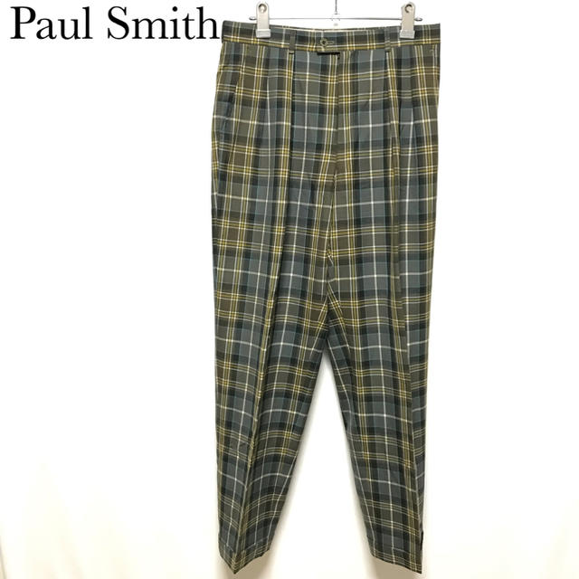 Paul Smith(ポールスミス)のPaul smith チェック柄 スラックスパンツ  ウール100%  メンズのパンツ(スラックス)の商品写真