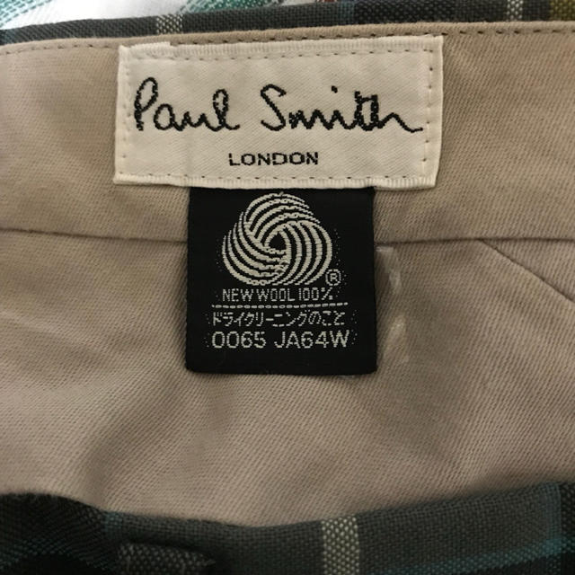 Paul Smith(ポールスミス)のPaul smith チェック柄 スラックスパンツ  ウール100%  メンズのパンツ(スラックス)の商品写真