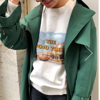 今季新作♡MOUSSY GOOD TIMES プルオーバーロゴプリントスウェット