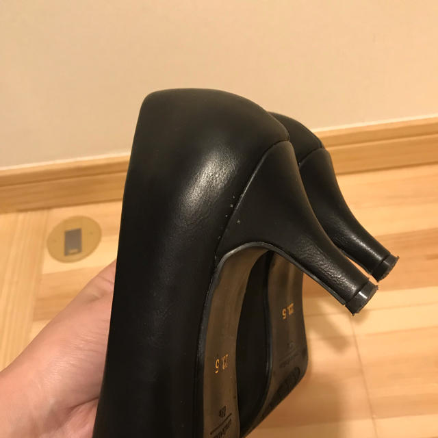Marie Claire(マリクレール)の専用・スムース黒パンプス23.5 レディースの靴/シューズ(ハイヒール/パンプス)の商品写真