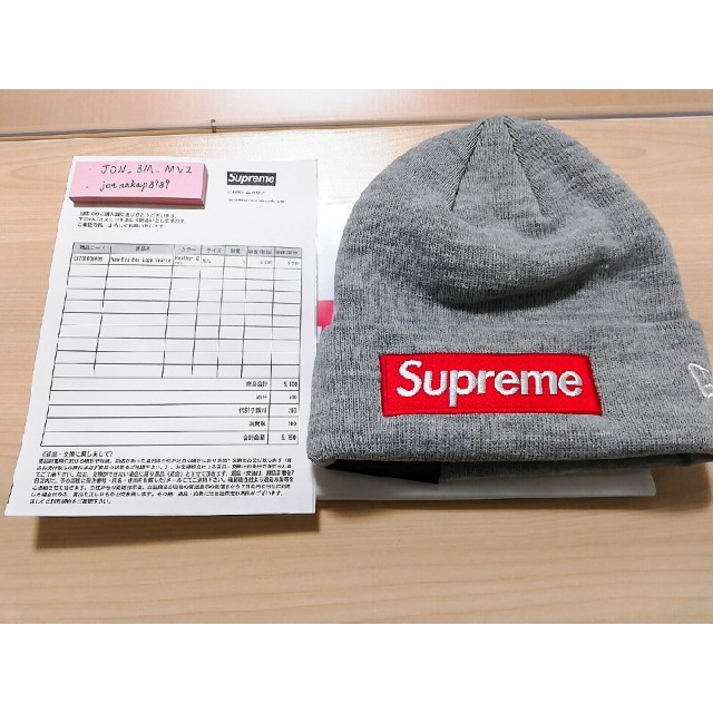 帽子Supreme 18AW New Era Box Logo Beanie