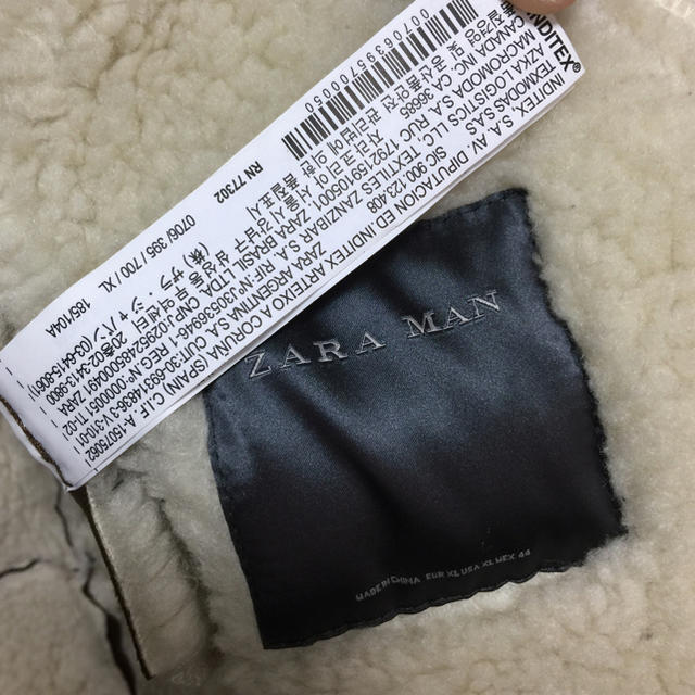 ZARA(ザラ)の【セール】新品 ZARA ザラ ムートンコート ／メンズ XL 茶 メンズのジャケット/アウター(その他)の商品写真