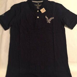 アメリカンイーグル(American Eagle)の[バナナ様専用]アメリカンイーグル ポロシャツ 半袖 夏服 ネイビー(ポロシャツ)