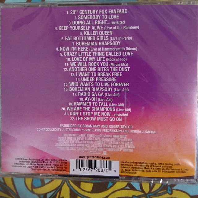 Bohemian Rhapsody OST/Queen エンタメ/ホビーのCD(映画音楽)の商品写真