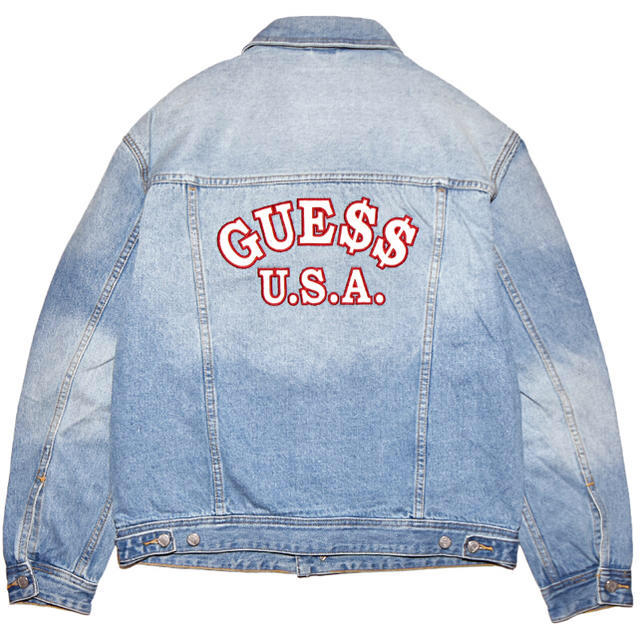 GUESS(ゲス)の最安値 guess asap rocky コラボ デニムジャケット Gジャン メンズのジャケット/アウター(Gジャン/デニムジャケット)の商品写真