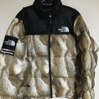 シュプリーム(Supreme)の supreme  north face  nuptse jkt ヌプシ m(ダウンジャケット)