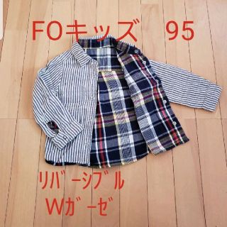 エフオーキッズ(F.O.KIDS)のFOキッズ　ダブルガーゼ　シャツ　95㎝(ブラウス)