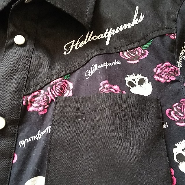 HELLCATPUNKS(ヘルキャットパンクス)のヘルキャットパンクス☆半袖シャツ レディースのトップス(シャツ/ブラウス(半袖/袖なし))の商品写真
