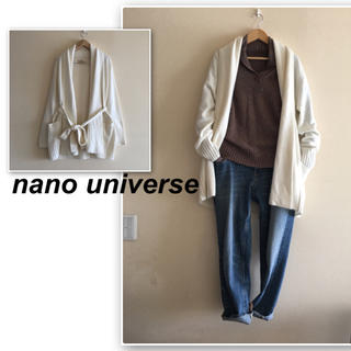 ナノユニバース(nano・universe)のナノユニバース✨オフホワイトのカーディガン(カーディガン)