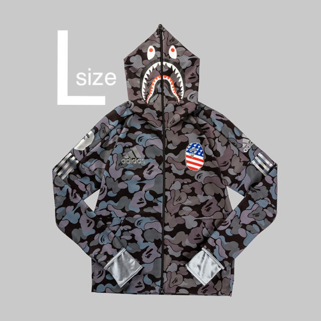 値下げ！BAPE adidas SHARK HOODIE シャークフーディー