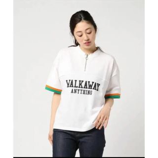 スピンズ(SPINNS)のSPINNS ロゴ プリント ハーフ ジップ 新品(Tシャツ(半袖/袖なし))