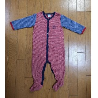 プチバトー(PETIT BATEAU)のプチバトー　足つきロンパース　size74(ロンパース)