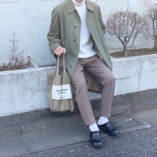 バーバリー(BURBERRY)の【かんぼじあ様専用】Burberry ステンカラーコート 玉虫色(ステンカラーコート)