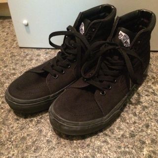 ヴァンズ(VANS)の26 ヴァンズ  オールブラック vans オールドスクール SK8-HI(スニーカー)