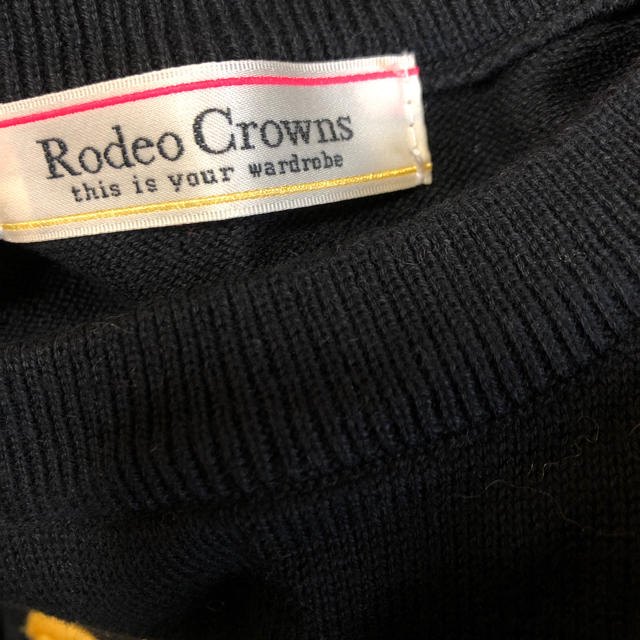 RODEO CROWNS(ロデオクラウンズ)の薄手ニットワンピース レディースのワンピース(ひざ丈ワンピース)の商品写真