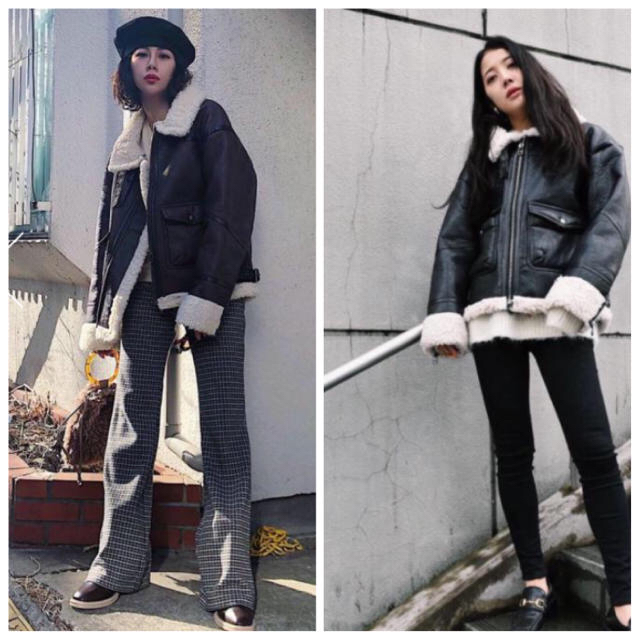 レディースmoussy B-3 FAUX MOUTON JACKET ムートン ボア