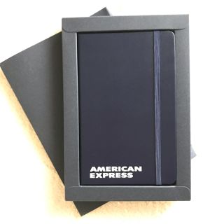 AMEXロゴ入り☆MOLESKINEノートブック(ノート/メモ帳/ふせん)