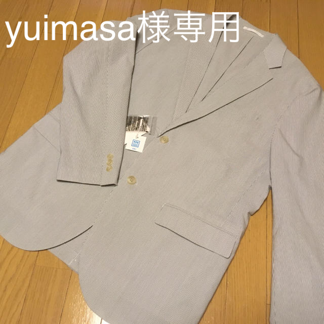 UNIQLO(ユニクロ)の【yuimasa様専用】【未使用 半額以下】ユニクロ スリムフィット ジャケット メンズのジャケット/アウター(テーラードジャケット)の商品写真